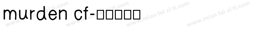 murden cf字体转换